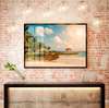 Poster - Beautiful morning on the beach, 90 x 60 см, Framed poster