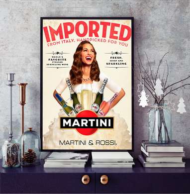 Poster - Martini, 30 x 45 см, Canvas on frame, Different