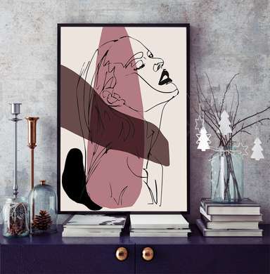 Poster - Fata in perspectiva, 30 x 45 см, Panza pe cadru