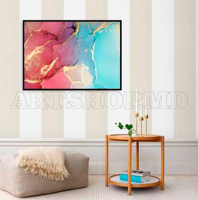 Poster - Textured marble background, 45 x 30 см, Canvas on frame, Abstract
