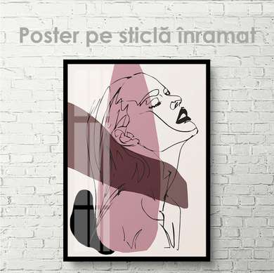 Poster - Fata in perspectiva, 30 x 45 см, Panza pe cadru