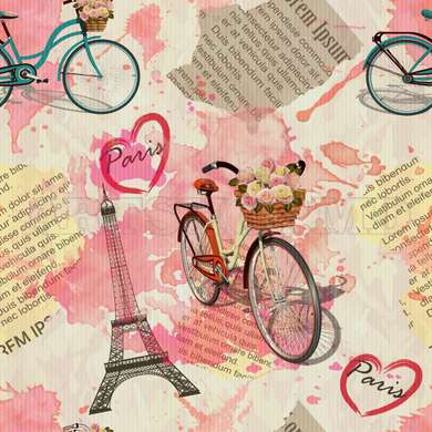 Постер - Французский прованс розового цвета, 100 x 100 см, Постер на Стекле в раме, Прованс