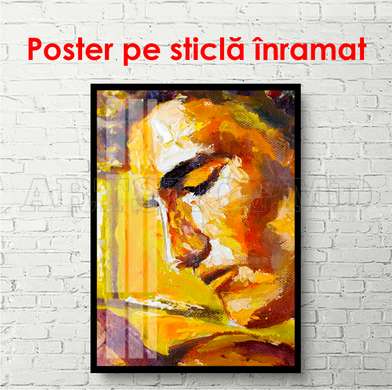 Poster - Chipul bărbatului, 60 x 90 см, Poster înrămat, Glamour