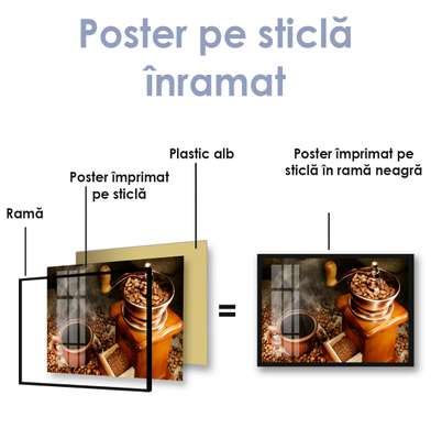 Poster - Set for coffee lovers, 60 x 30 см, Canvas on frame
