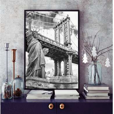 Poster - National Symbols of America, 30 x 45 см, Canvas on frame