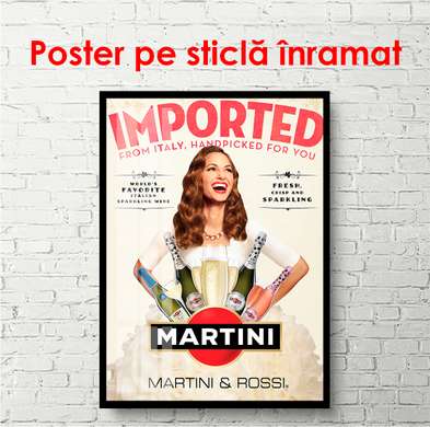 Постер - Мартини, 30 x 45 см, Холст на подрамнике, Разные