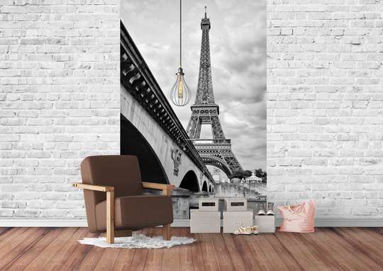 Wall Mural - Black and white France.