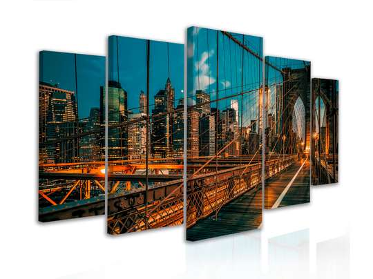 Модульная картина, Бруклинский мост, 108 х 60