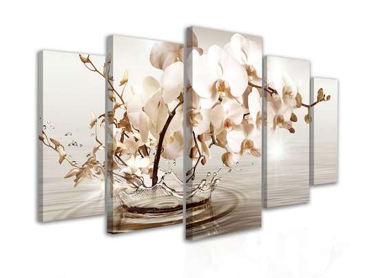 Modular picture, Twig of delicate orchids, 108 х 60