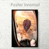 Poster - Hot air balloon in the sky, 60 x 90 см, Framed poster on glass