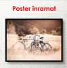 Poster - Bicicleta într-un parc, 90 x 60 см, Poster înrămat, Vintage