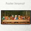 Poster - Isus cu ucenicii săi, 90 x 30 см, Panza pe cadru