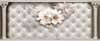 3Д Фотообои - Цветы белой лилии из драгоценных камней на фоне греческих колонок