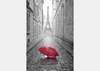 Фотообои - Красный зонт в Париже