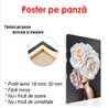 Poster - Fată în rochie albă, 60 x 90 см, Poster înrămat, Glamour