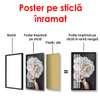 Poster - Fată în rochie albă, 60 x 90 см, Poster înrămat, Glamour