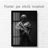 Poster - SWAT, 60 x 90 см, Framed poster on glass, Black & White