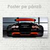 Poster - Buggati - sports car, 90 x 45 см, Framed poster on glass