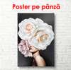 Poster - Fată în rochie albă, 60 x 90 см, Poster înrămat, Glamour