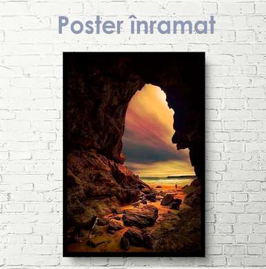 Poster - Natural arch in the rock, 30 x 60 см, Canvas on frame