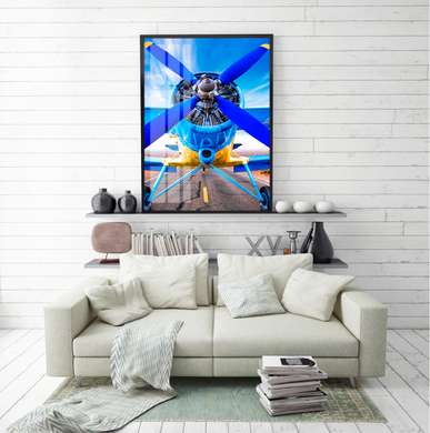 Poster - Aircraft propeller, 30 x 45 см, Canvas on frame
