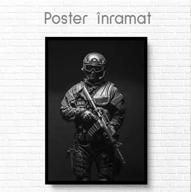 Poster - SWAT, 30 x 45 см, Panza pe cadru
