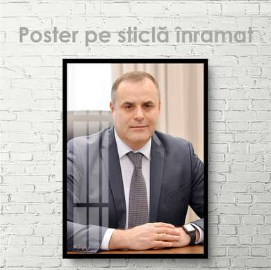 Постер - Вадим Чебан, 60 x 90 см, Постер на Стекле в раме, Личности