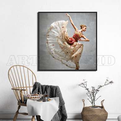 Poster - Dancer, 40 x 40 см, Canvas on frame, Famous People