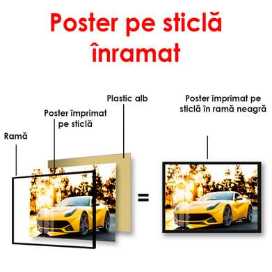 Постер - Феррари, 90 x 60 см, Постер в раме, Транспорт