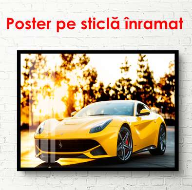 Poster - Ferrari, 90 x 60 см, Framed poster, Transport