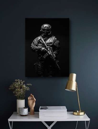 Poster, SWAT, 30 x 45 см, Panza pe cadru