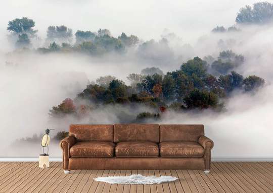 Fototapet - Ceață peste dealuri