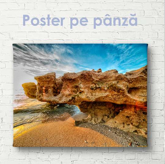 Poster - Plajă pitorească, 45 x 30 см, Panza pe cadru