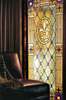 Window Privacy Film, Victorian decorative stained glass window, 60 x 90cm, Transparent