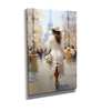 Poster - Lady eleganta in Paris, 45 x 90 см, Poster inramat pe sticla, Picturi