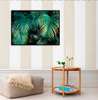 Poster - Palm leaves in the tropics, 90 x 60 см, Framed poster, Botanical