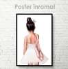 Poster - Cute ballerina, 30 x 45 см, Canvas on frame
