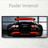 Poster - Buggati - sports car, 90 x 45 см, Framed poster on glass