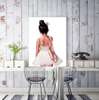 Poster - Cute ballerina, 30 x 45 см, Canvas on frame