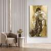 Poster - The girl in bloom, 45 x 90 см, Framed poster on glass, Glamour