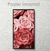 Poster - Roses, 30 x 60 см, Canvas on frame, Flowers