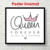 Постер - Королева, 100 x 100 см, Постер в раме, Для Детей