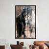 Poster - The graceful horses, 45 x 90 см, Framed poster on glass, Animals