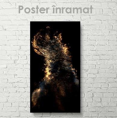 Poster - golden dust, 30 x 60 см, Canvas on frame