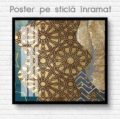 Poster - Mandala, 40 x 40 см, Panza pe cadru, Abstracție