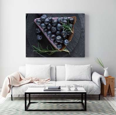 Poster - Berry dessert, 45 x 30 см, Canvas on frame