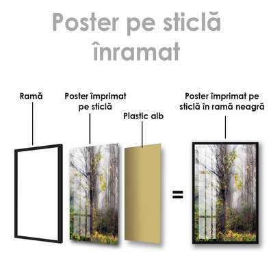 Poster - Copac de toamnă, 30 x 45 см, Panza pe cadru