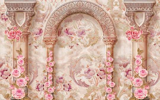 3D Wallpaper - Gateway to the world of pink dreams