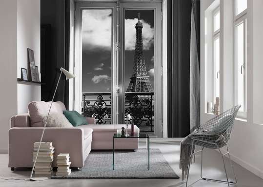 Fototapet - O fereastră cu Priveliște spre Paris