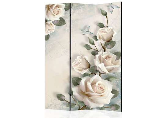 Screen - Sprigs of white roses, 7